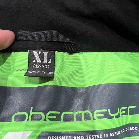 Obermeyer Teen Boy’s Neon Green Ski/Snowboard Pants Size XL (18-20) - Picture 7 of 13